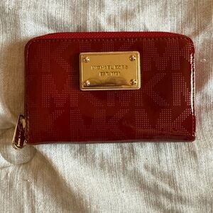 Michael Kors Red Patent Wallet